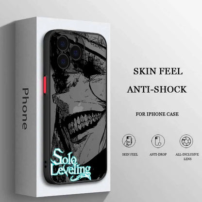 Solo Leveling Adventure Anime Cover For iPhone 17 16 15 14 13 12 11 mini Pro Max Plus Funda Soft Frosted Translucent Phone Case