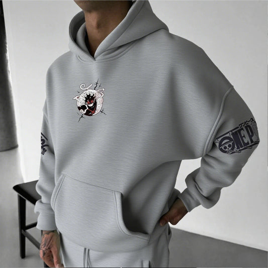 One Piece Luffy Gear 5 Nika Anime Hoodie Men Women Streetwear Casual Pullover Sweatshirt Autumn Winter Cosplay Long Sleeve Tops