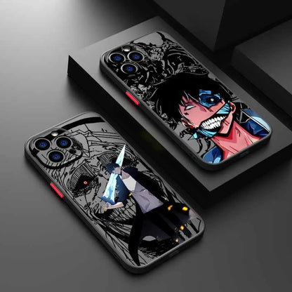 Solo Leveling Adventure Anime Cover For iPhone 17 16 15 14 13 12 11 mini Pro Max Plus Funda Soft Frosted Translucent Phone Case
