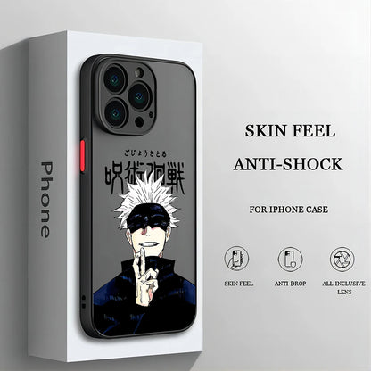 Jujutsu Kaisen Cool New Anime For iPhone 15 14 13 12 11 Mini Pro Max X XR XSMax 6S 7 8 SE 2020 Plus Matte Translucent Phone Case