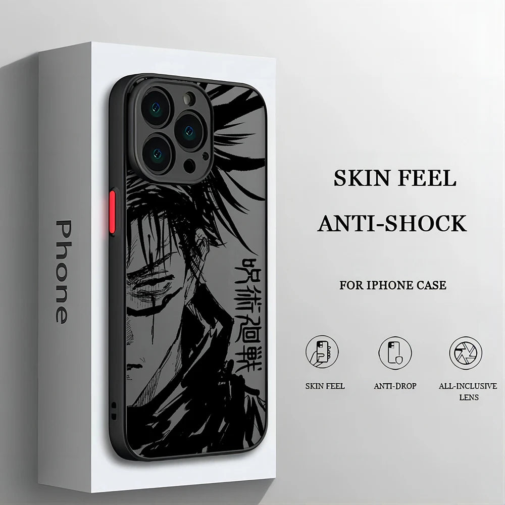 Jujutsu Kaisen Cool New Anime For iPhone 15 14 13 12 11 Mini Pro Max X XR XSMax 6S 7 8 SE 2020 Plus Matte Translucent Phone Case