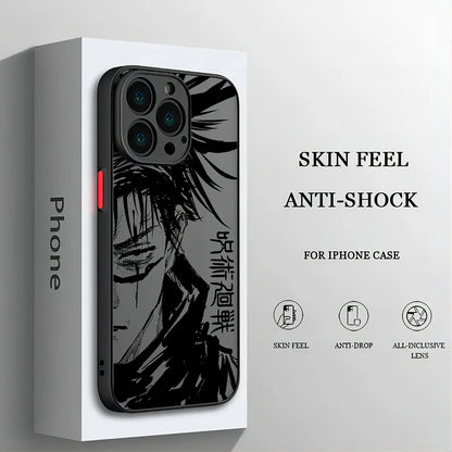 Jujutsu Kaisen Cool New Anime For iPhone 15 14 13 12 11 Mini Pro Max X XR XSMax 6S 7 8 SE 2020 Plus Matte Translucent Phone Case
