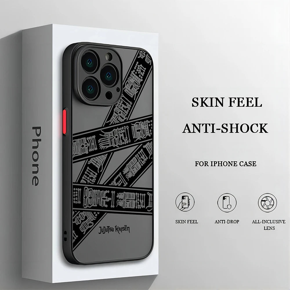 Jujutsu Kaisen Cool New Anime For iPhone 15 14 13 12 11 Mini Pro Max X XR XSMax 6S 7 8 SE 2020 Plus Matte Translucent Phone Case