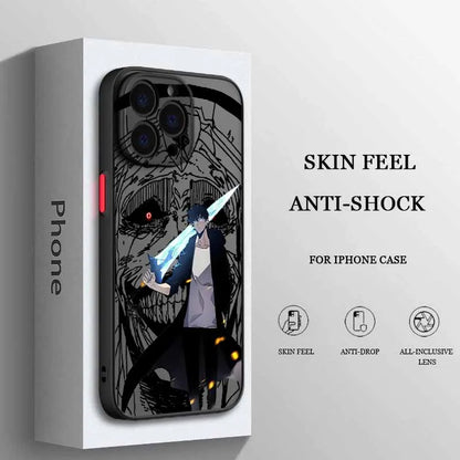 Solo Leveling Adventure Anime Cover For iPhone 17 16 15 14 13 12 11 mini Pro Max Plus Funda Soft Frosted Translucent Phone Case